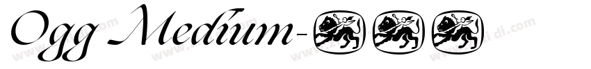 Ogg Medium字体转换